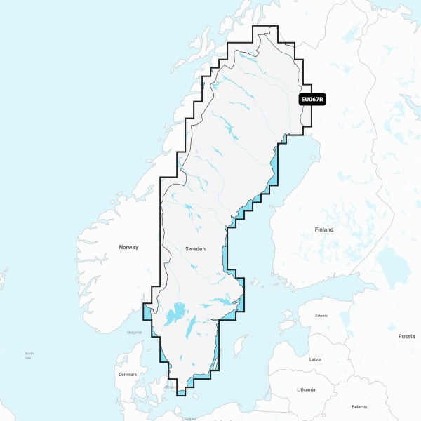 Navionics+ EU067R Schweden Inlandsgewässer