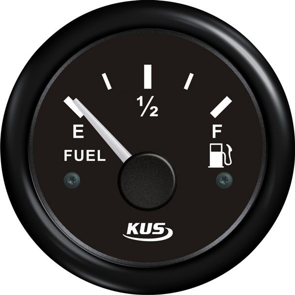 KUS Tankanzeige Treibstoff 0-190Ohm 12/24V schwarz