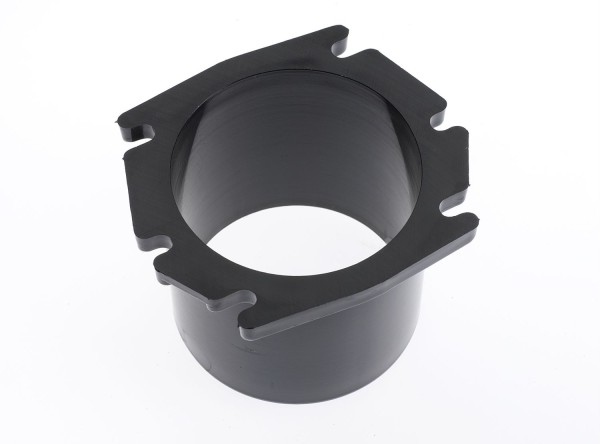Roca Anschluss Kunststoff schwarz für Lüftungsschlauch D=75mm
