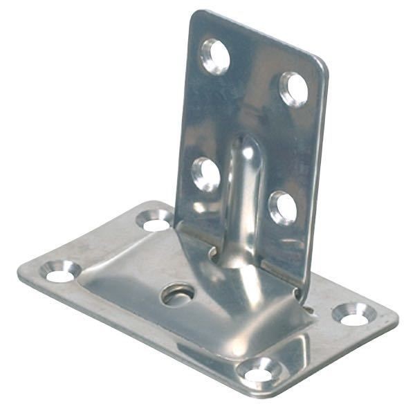 Tischplattenhalter rostfreier Stahl L=85mm B=50,5mm H=62mm Paar