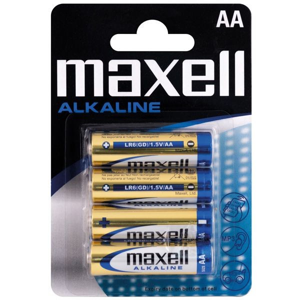 Maxell Alkaline Batterie AA-LR6 4 Stück