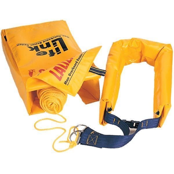 Lalizas Rettungsschlinge mit Schwimmleine L=36m gelb