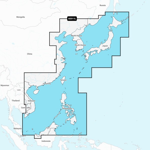Navionics+ AE011L Chinesische See und Japan