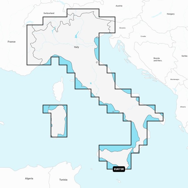 Garmin Navionics+ EU073R Italien Inlandsgewässer