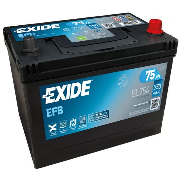 Exide Batterie EL754 75Ah Starterbatterie