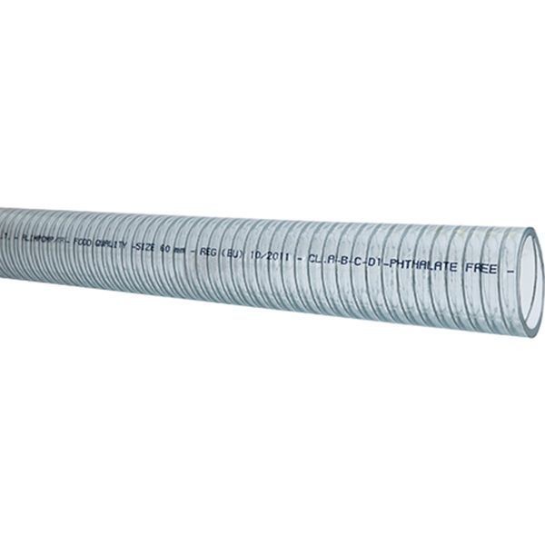 Transparenter PVC-Schlauch mit Stahlspirale