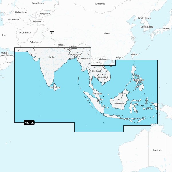 Navionics+ AE010L Indischer Ozean und Südchinesisches Meer